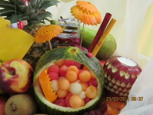 Decoración con Frutas para fiestas en Madrid